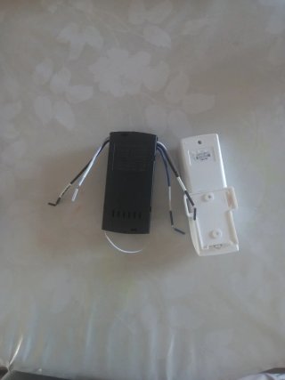 Control remoto y receptor ventilador techo