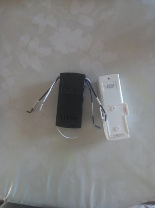 Control remoto y receptor ventilador techo