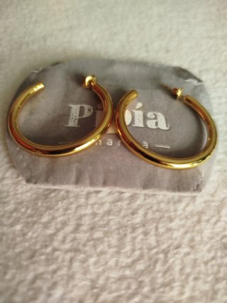 Pendientes Aro Baño Oro y Plata
