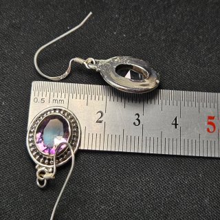 Pendientes Plata 925 Topacio Místico