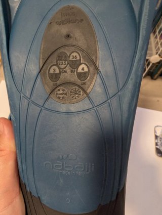 Aletas natación talla 36/37