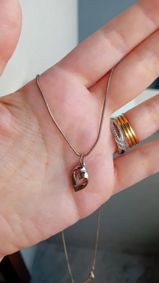 Collana vintage cuore stilizzato Monet
