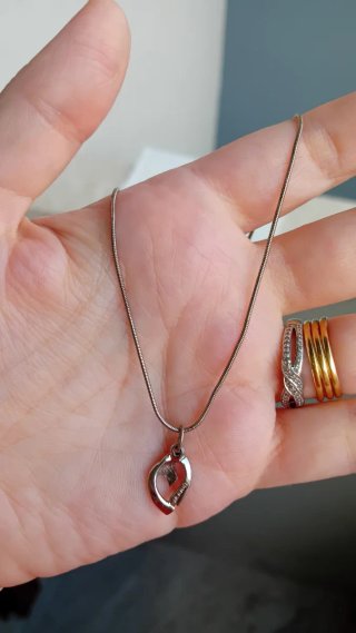 Collana vintage cuore stilizzato Monet