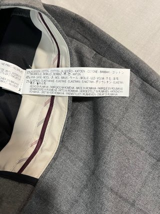 Pantalón Zara Gris Talla M