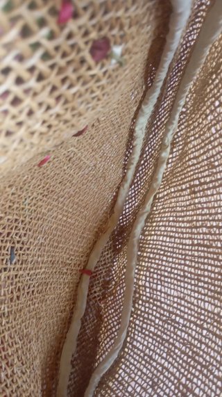 Borsa mare paglia con fiori