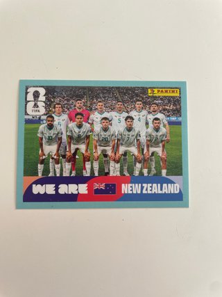 Cromo Nueva Zelanda Panini Mundial