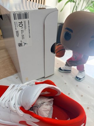 Air Jordan 1 Low Talla 39 Rojo/Blanco