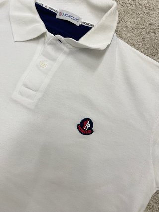 Polo Moncler Blanco Talla M