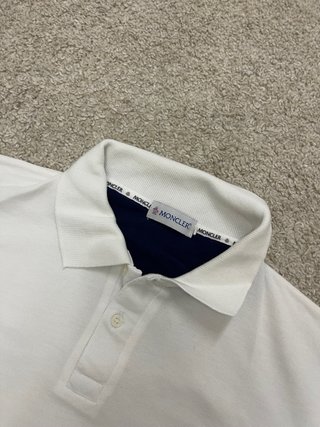 Polo Moncler Blanco Talla M