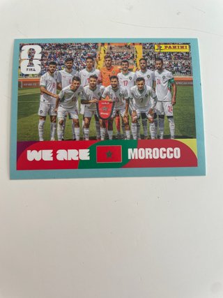 Cromo Marruecos Mundial FIFA Panini