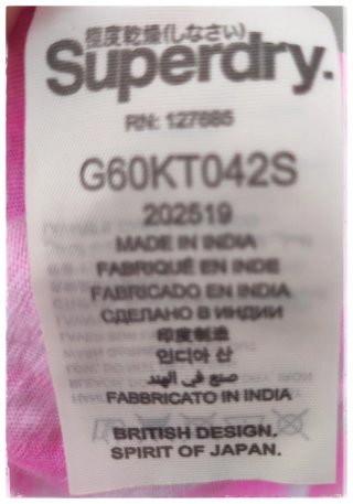 Camiseta tirantes Superdry rosa/blanca Talla M