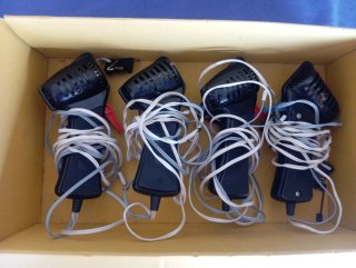 Lote Scalextric mandos, vallas y puentes