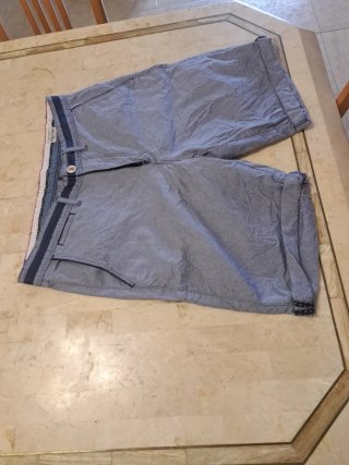 Pantalón corto Oxford azul