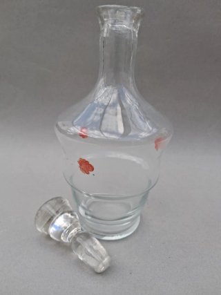Antica bottiglia per liquori in vetro soffiato BLEA PORTONS