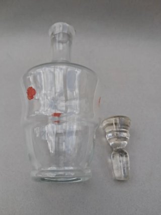 Antica bottiglia per liquori in vetro soffiato BLEA PORTONS