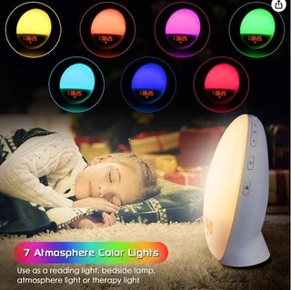 Despertador simulador Amanecer Luz LED