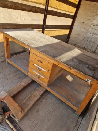 Mesa de trabajo madera 2.20 x 0.80