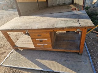 Mesa de trabajo madera 2.20 x 0.80