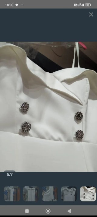 Abito lungo bianco con spacco