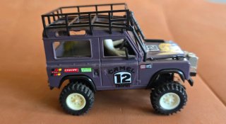 Scalextric Land Rover morado STS Exin