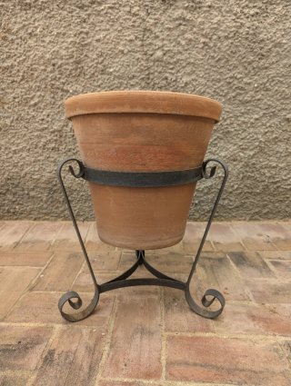 9 Soportes Hierro Forjado para Macetas