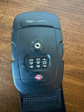 Cintura TSA Samsonite Nera per Valigie