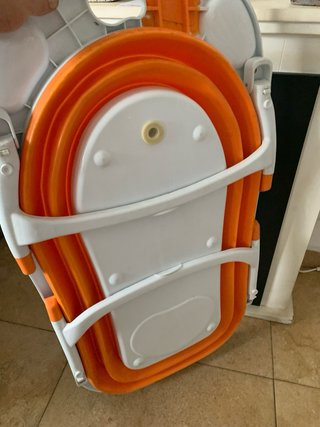 Bañera bebé Karibu plegable naranja