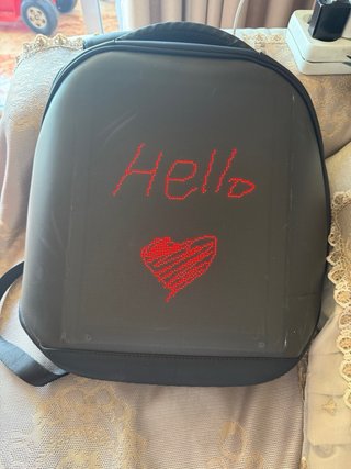Mochila LED Negra Multicolor