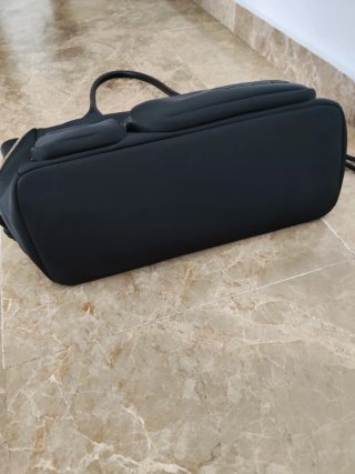 Bolso Tous Negro Nylon Cremalleras Doradas
