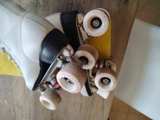 Patines artísticos Roller Skate blancos