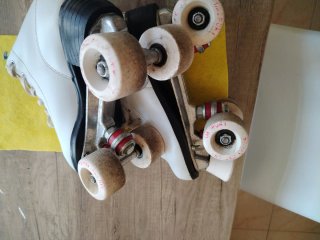 Patines artísticos Roller Skate blancos