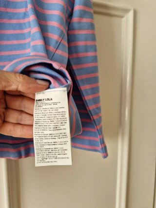 Camiseta Bimba y Lola rayas manga francesa