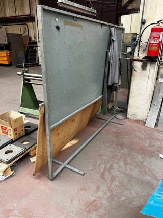 Pantalla separador de soldadura, mesa de trabajo