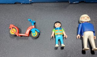 Playmobil abuelo con nieto