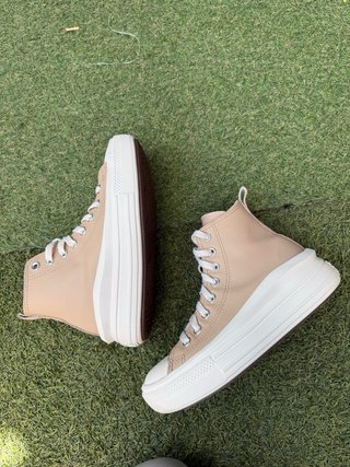 Botines Converse Piel Beige