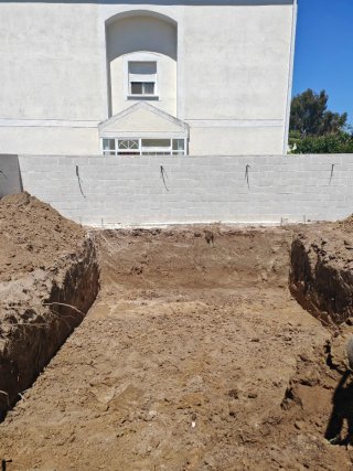 Piscina de hormigón gunitado