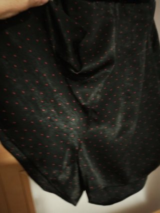 Vestido-pantalon Zara Negro con Puntos Rojos