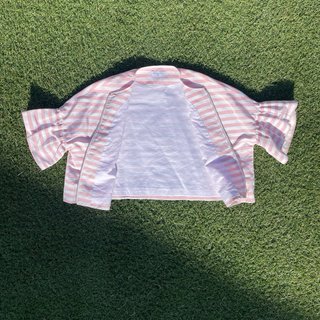 Blazer Monnalisa a righe rosa