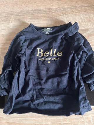 Camiseta bebé Kiabi 3 meses Belle