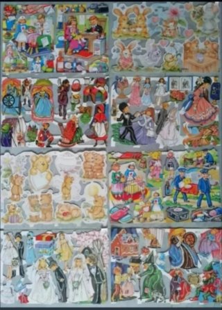LOTEYESICA Cromos troquelados purpurina Lote 2