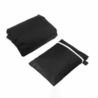 Coperta Impermeabile per Panchina Esterna Nera 2 Posti