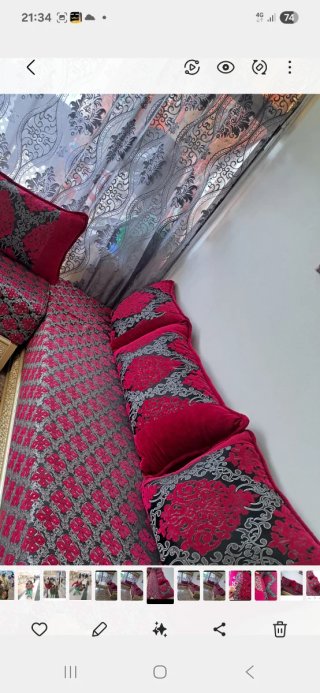 Fondas y almohadas para sofá