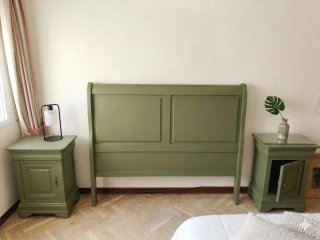 Cabecero de madera vintage