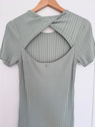Vestido Guess verde azulado, talla L