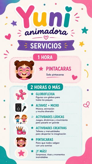 Animadora, Niñera y Cuidadora Infantil