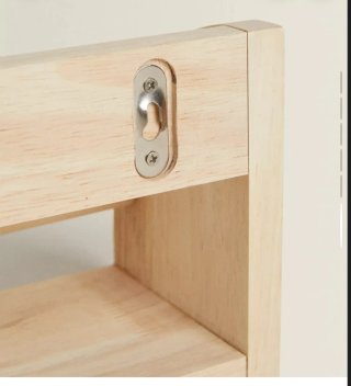 Estantería Zara madera con barra