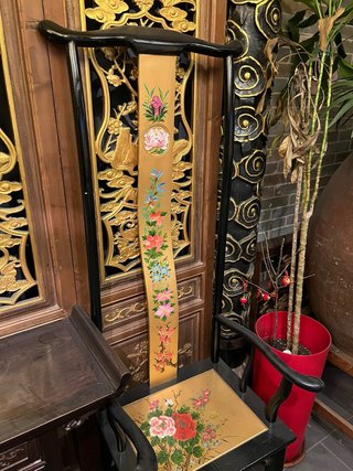 2 Sillas Chinas Vintage Pintadas a Mano
