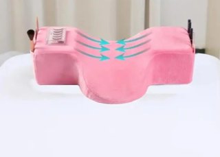 Almohada ergonómica para pestañas gris