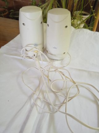Altavoces Amplificados Beige/Gris