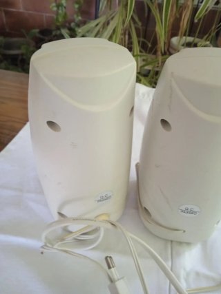 Altavoces Amplificados Beige/Gris